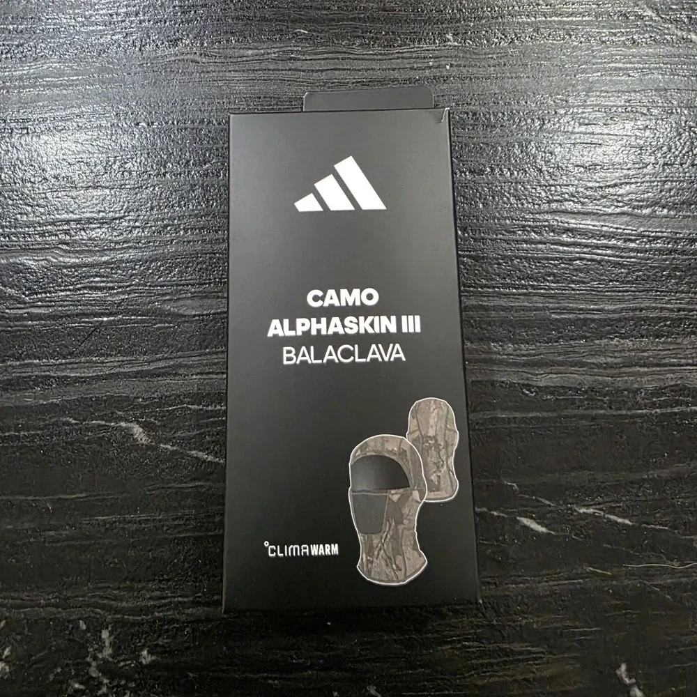 Adidas Alphaskin III Balaclava Camo Hood Climawarm Ski Mask | New Sealed Shiesty